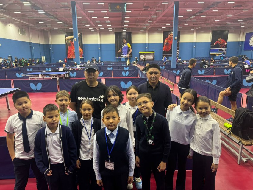 Участие на церемонии открытия командного турнира "Oskemen Major Team Cup" по настольному теннису